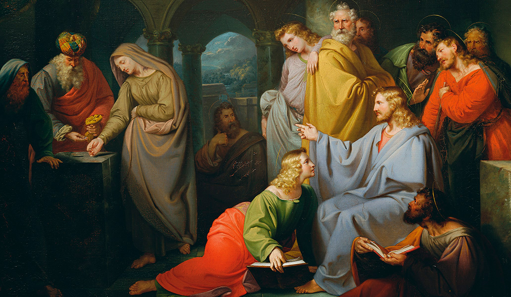 'El óbolo de la viuda'. Ignaz Dullinger. Palacio Belvedere, Viena