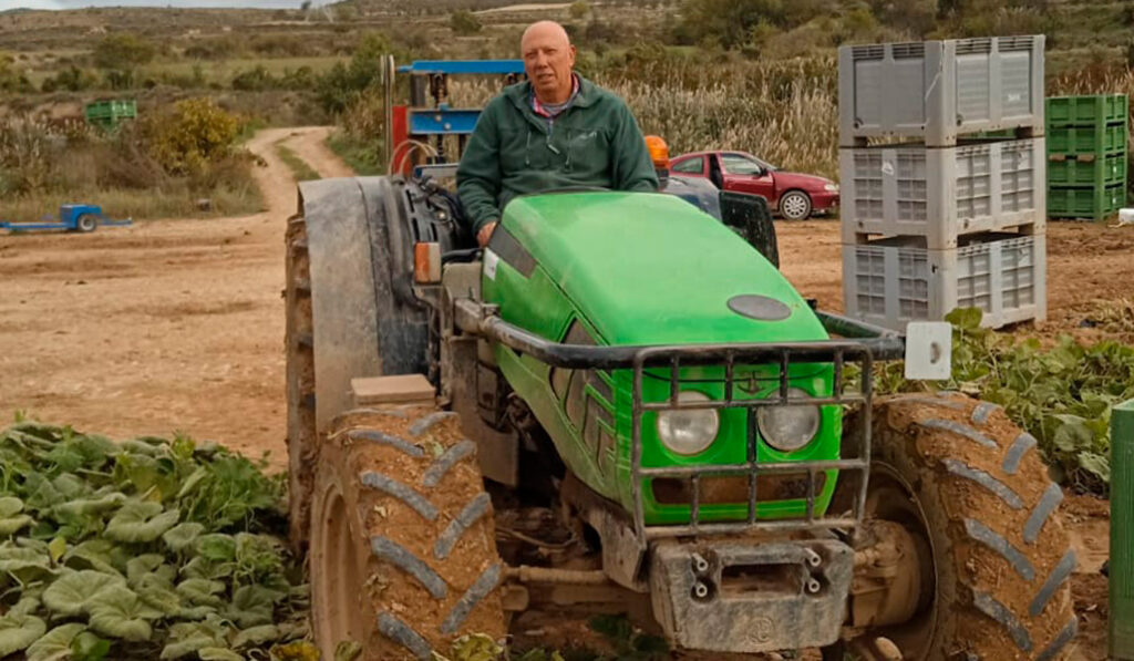Javier Perruca en su finca