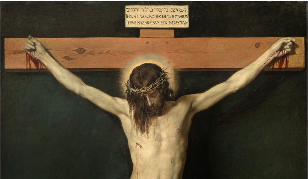 'Cristo crucificado' (detalle) de Velázquez. Museo Nacional del Prado, Madrid.