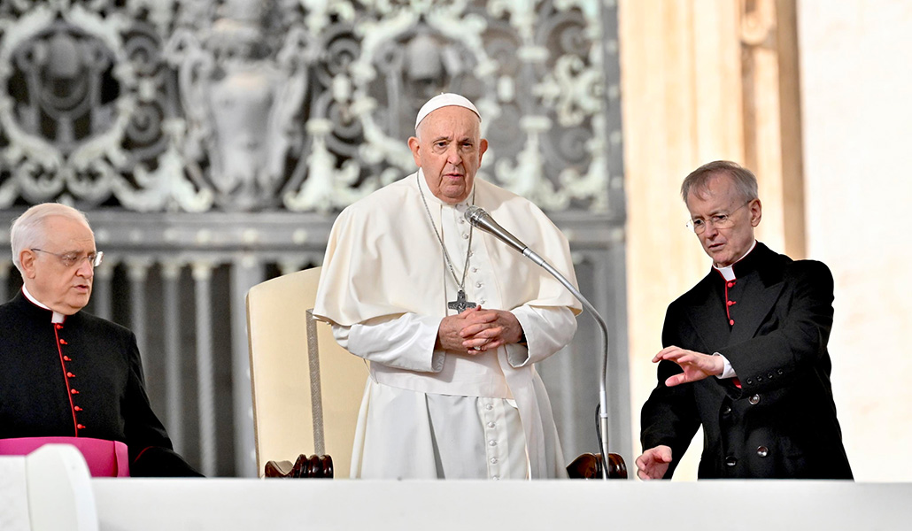 El Papa Francisco durante la audiencia general