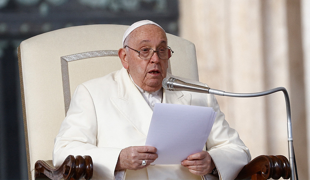 El Papa Francisco durante la audiencia general