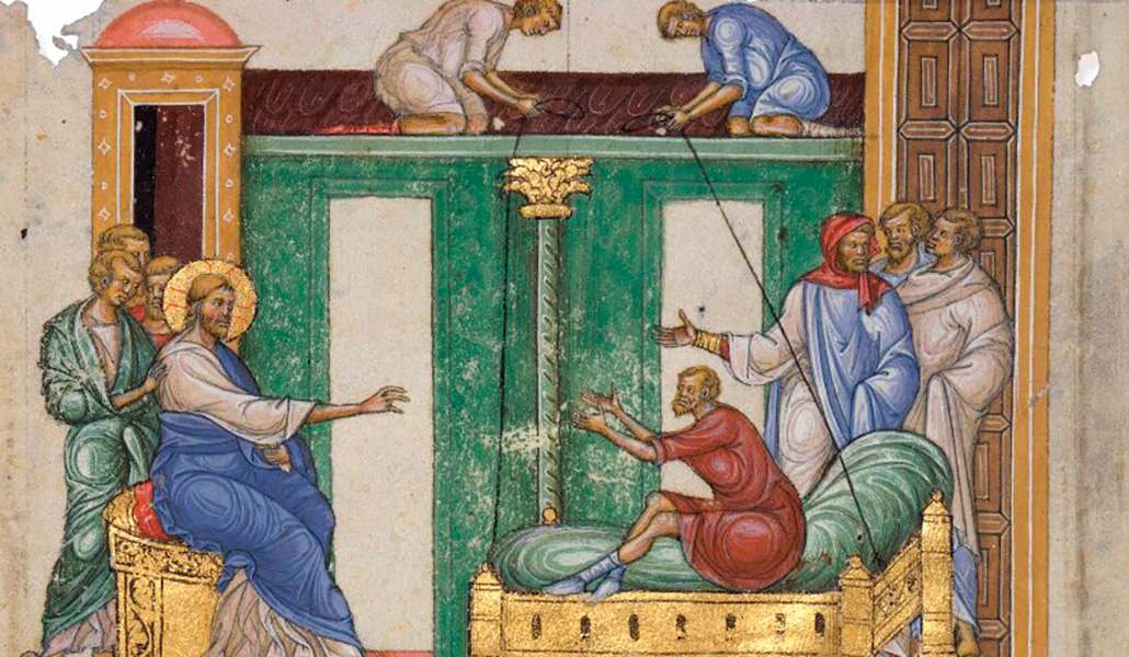 'Cristo sana al paralítico'. Anónimo. Museo Nacional de Estocolmo, Suecia