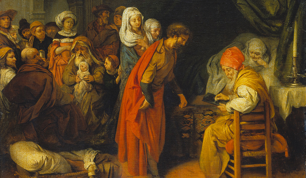 'Nacimiento de san Juan Bautista'. Barent Fabritius. Ständel Museum, en Fráncfort del Meno, Alemania