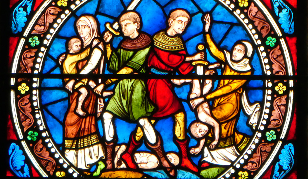 'Matanza de los inocentes'. Catedral de San Julián. Le Mans (Francia)