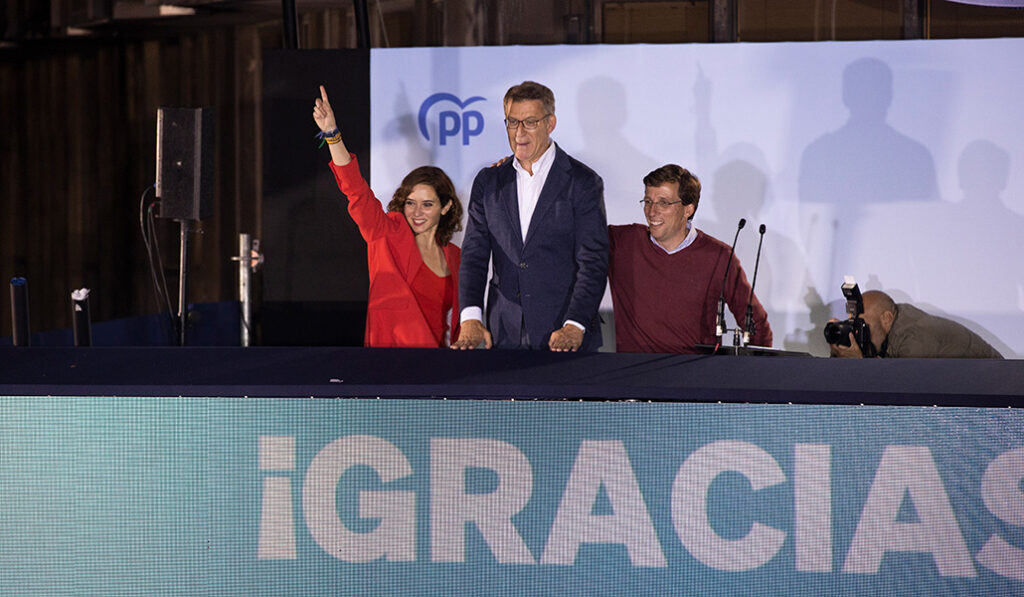 Celebración en la sede del PP