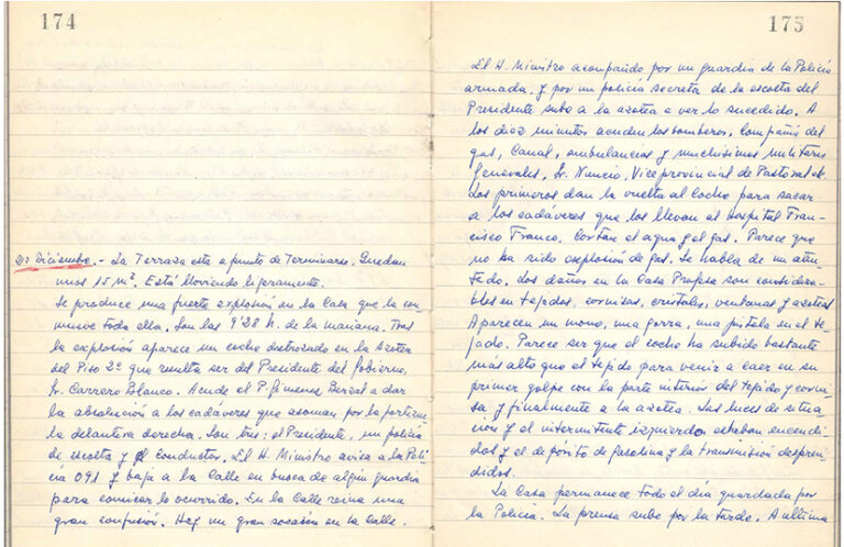El texto en el que los jesuitas relatan el atentado