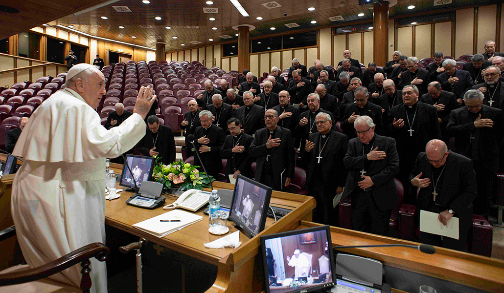 Reunión de los obispos españoles con el Papa Francisco