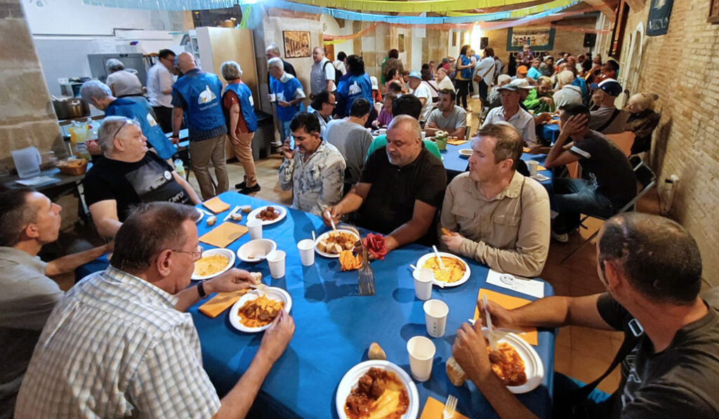 Comedor de la Casa Solidaridad de la Comunidad de Sant'Egidio