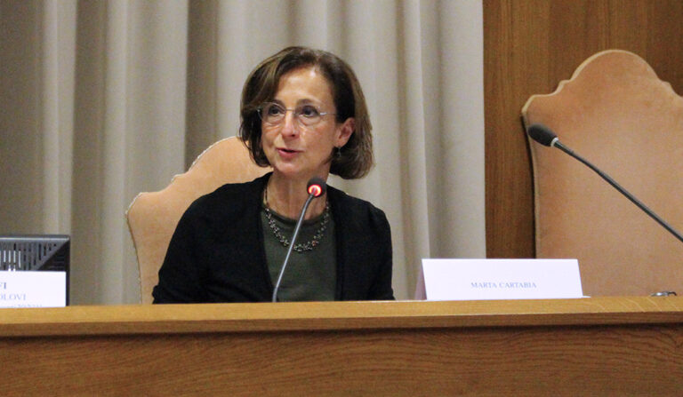 Cartabia durante su intervención