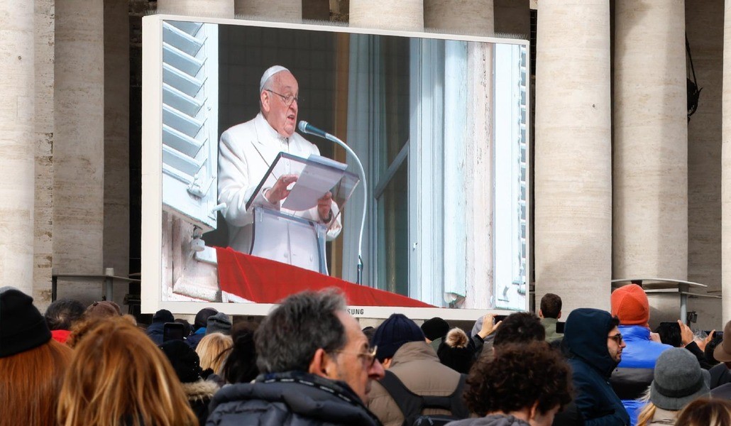 El Papa Francisco durante el ángelus