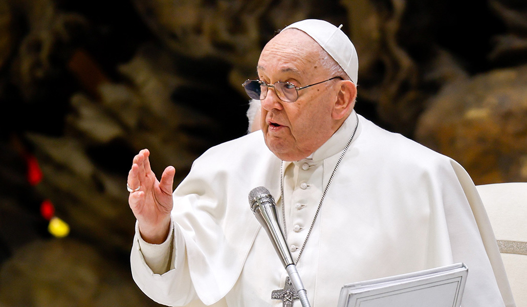 El Papa Francisco durante una audiencia en el Aula Pablo VI