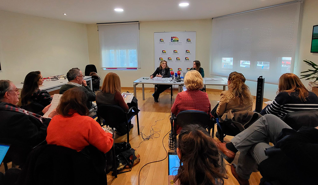 María José Olesti durante la presentación del Barómetro de The Family Watch