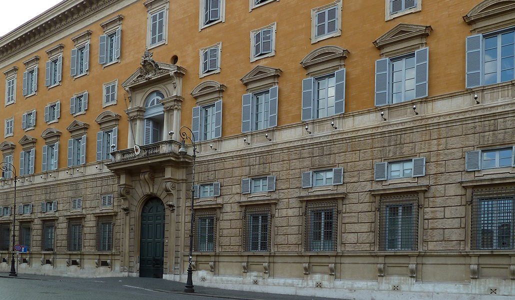 Fachada del Dicasterio para la Doctrina de la Fe