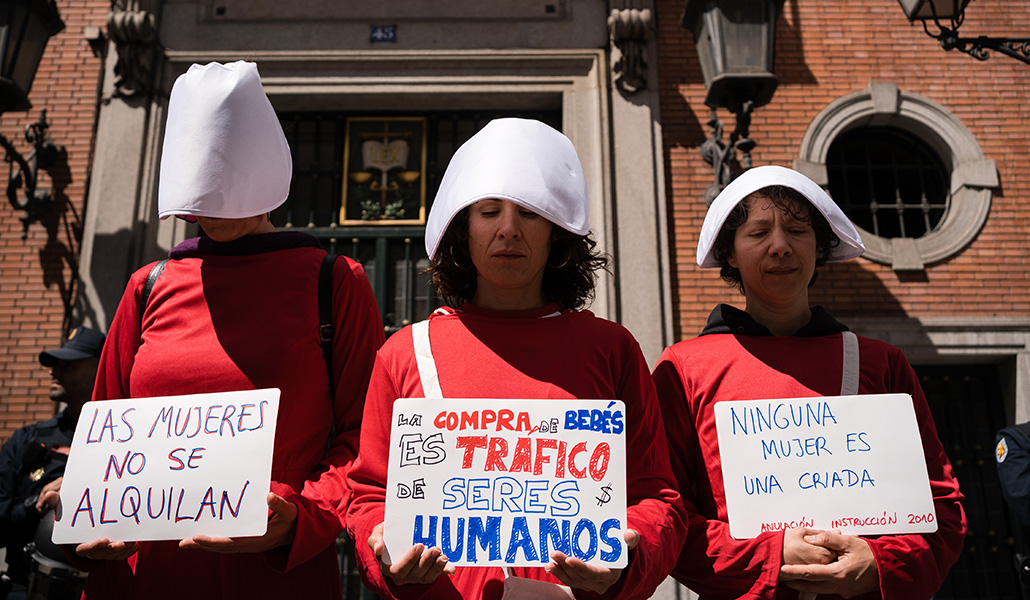 Plataformas feministas se manifiestan contra esta práctica frente al Ministerio de Justicia en abril