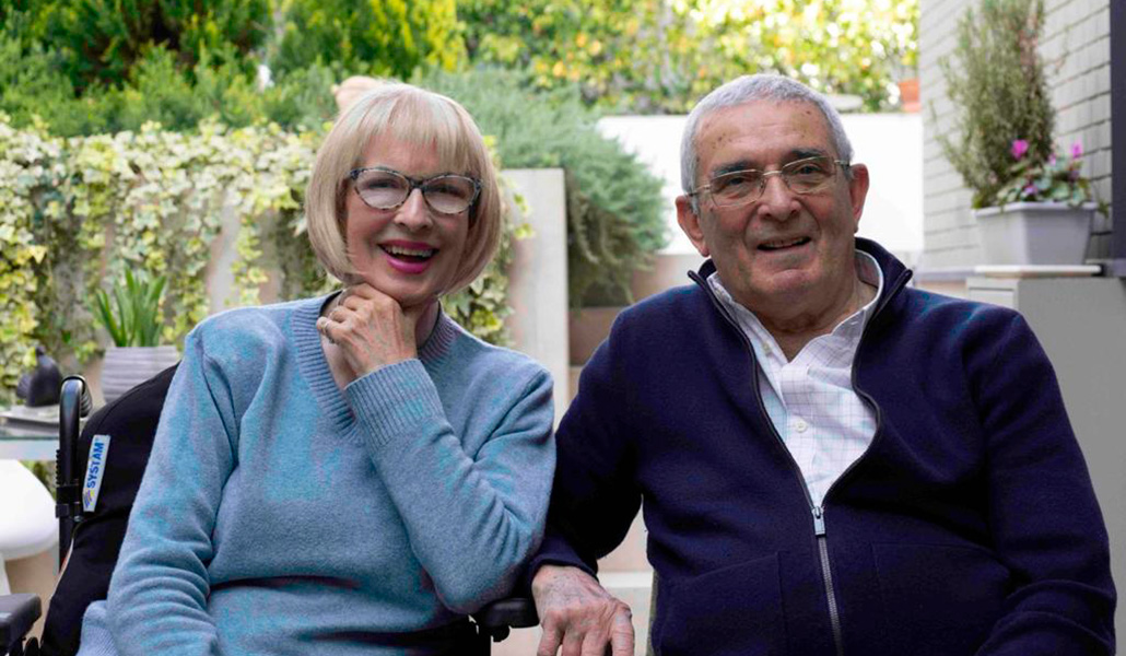 Carrascosa con su mujer en una imagen de archivo