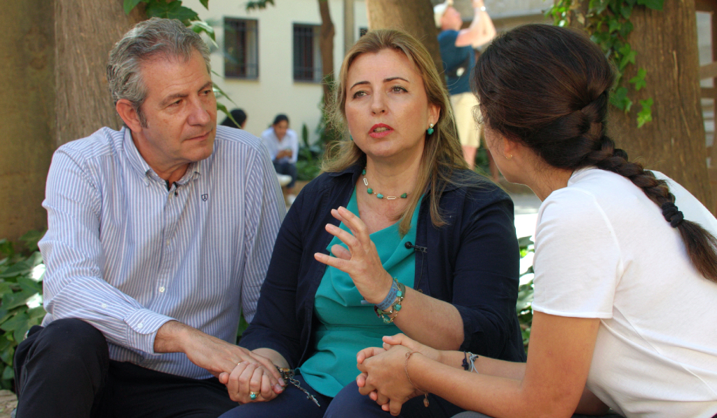 Valenzuela junto a José Luis y Magüi