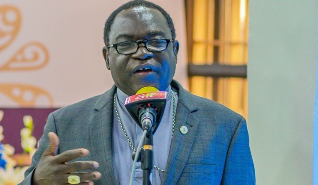 El obispo durante un acto del Kukah Centre
