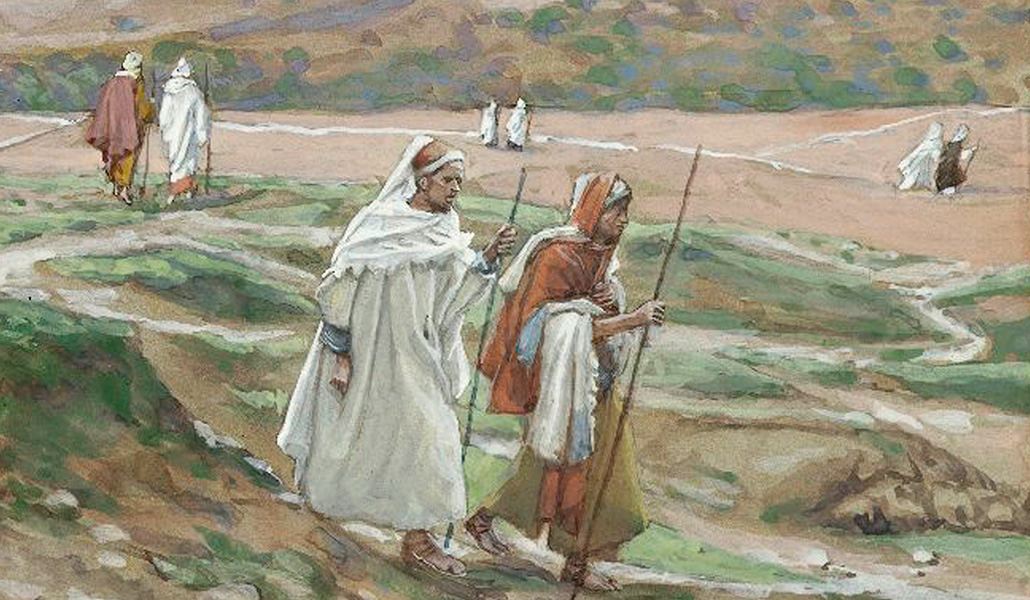 'Los envió de dos en dos'. Detalle. James Tissot. Museo de Brooklyn, Nueva York