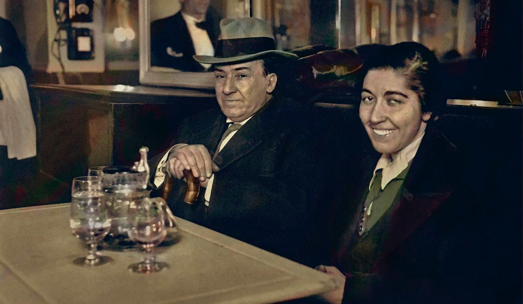 Antonio Machado junto a Rosario del Olmo