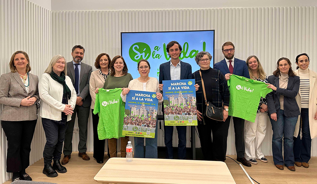 Presentación en Madrid de la marcha Sí a la Vida de este año