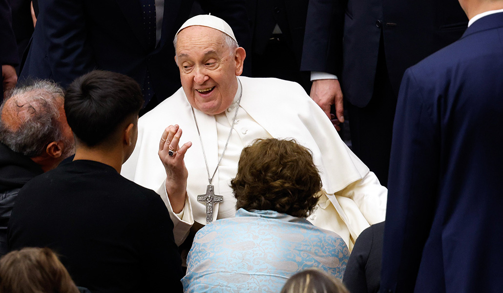 El Papa Francisco durante la última audiencia general, el pasado miércoles