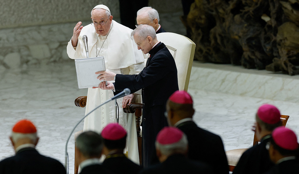 El Papa Francisco durante la audiencia general