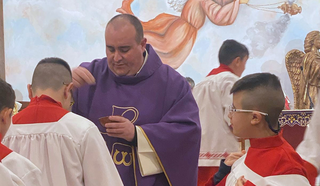 Felice Palamera durante el pasado Miércoles de Ceniza