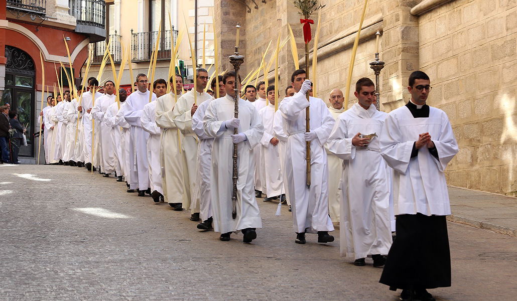 Seminaristas de Toledo el Domingo de Ramos de 2023
