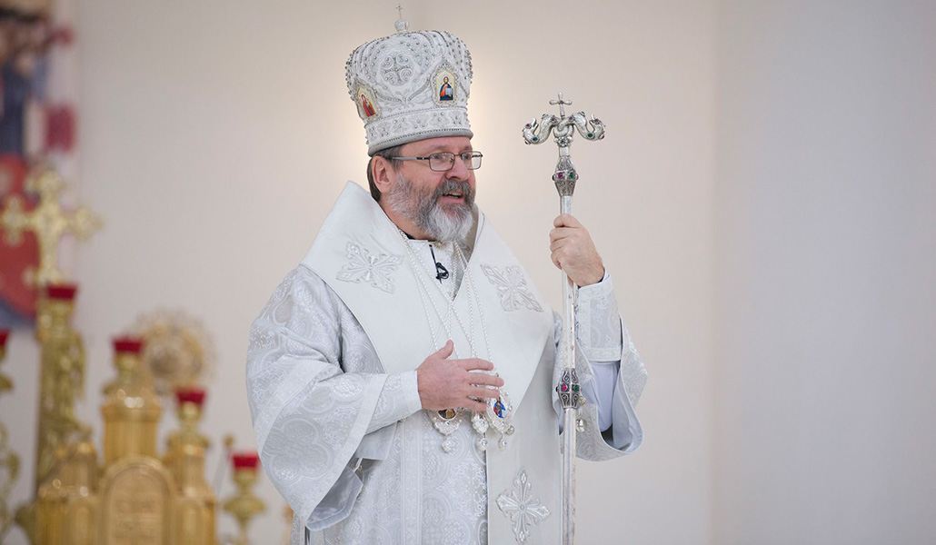 Shevchuk en la solemnidad de la Epifanía de 2024, en la catedral patriarcal de la Resurrección de Cristo, en Kiev