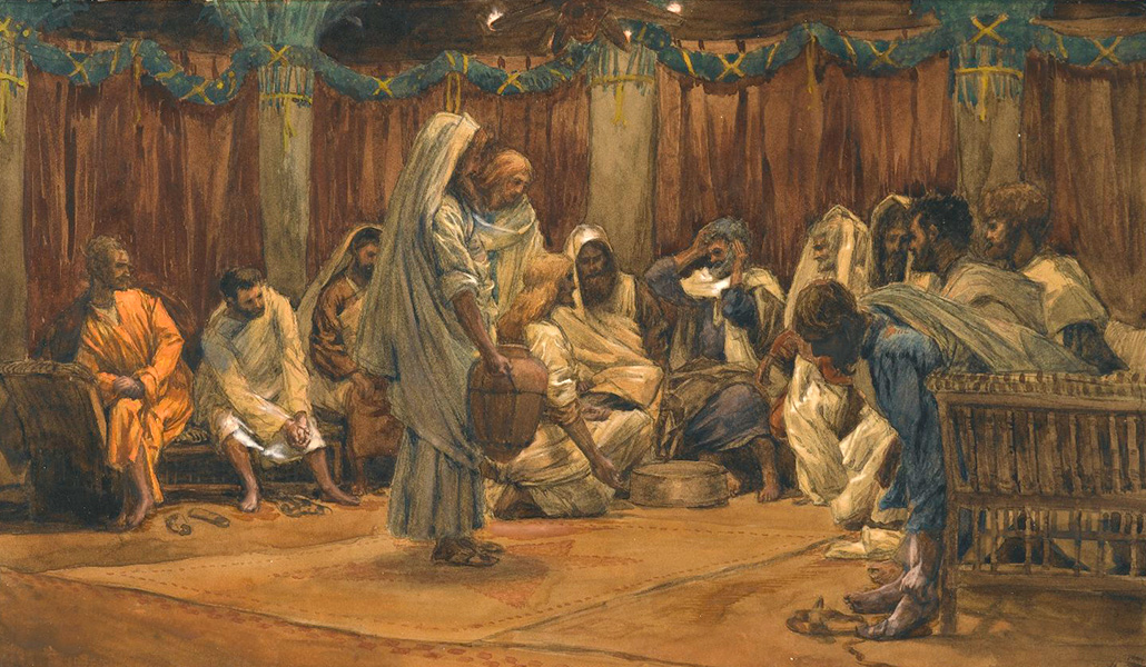 'El lavatorio de pies'. James Tissot. Museo de Brooklyn, Nueva York.