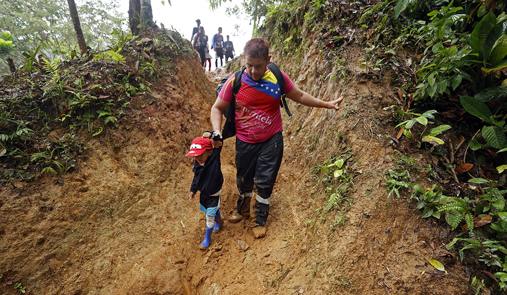Decenas de miles de venezolanos atravesaron en 2023 esta ruta salvaje