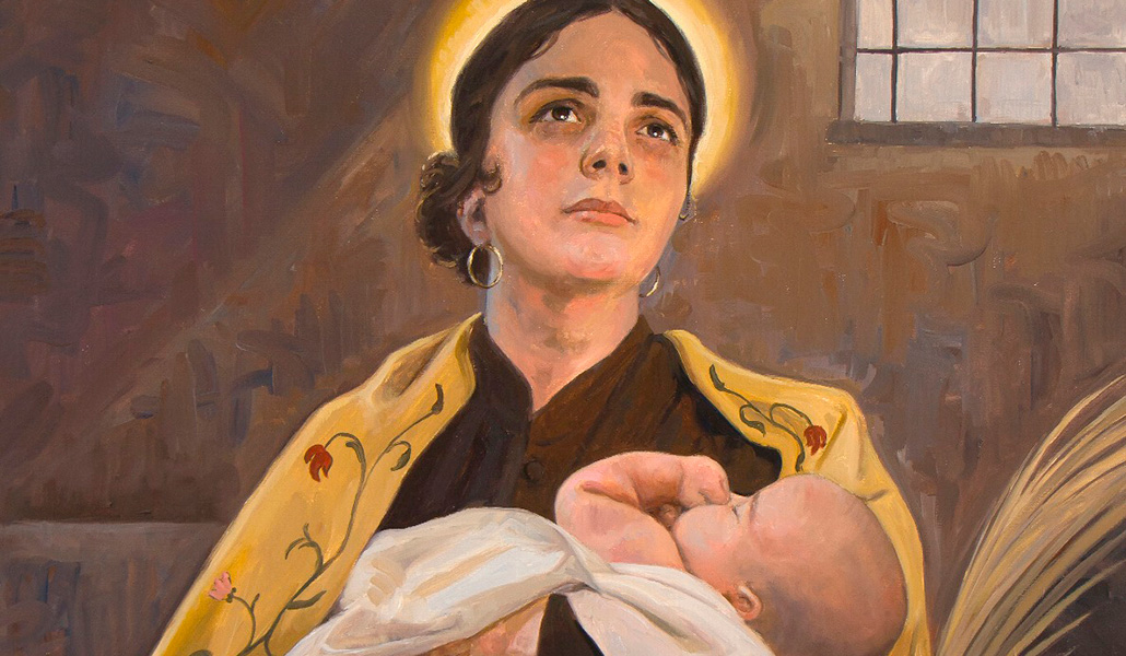 Emilia Fernández, 'la canastera', del pintor Raúl Berzosa