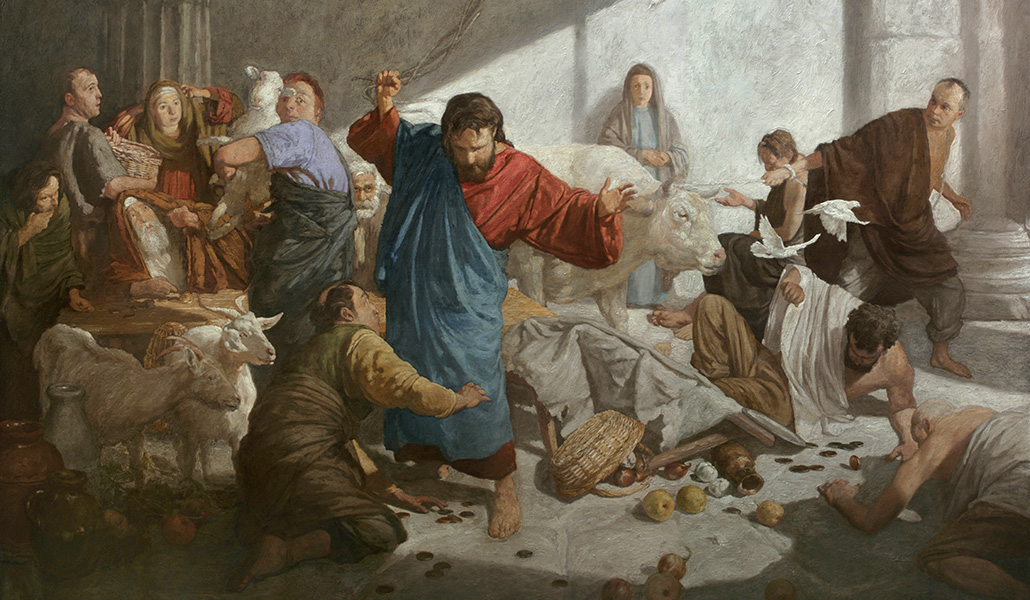 'Expulsión de los mercaderes del templo' de A. N. Mironov