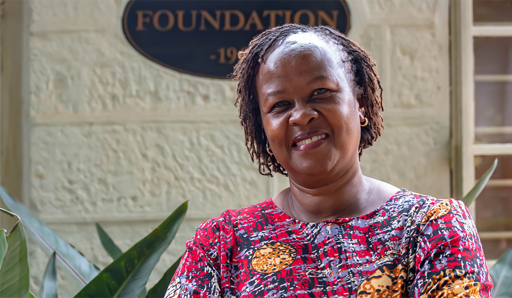 La premiada Susan Kinyua