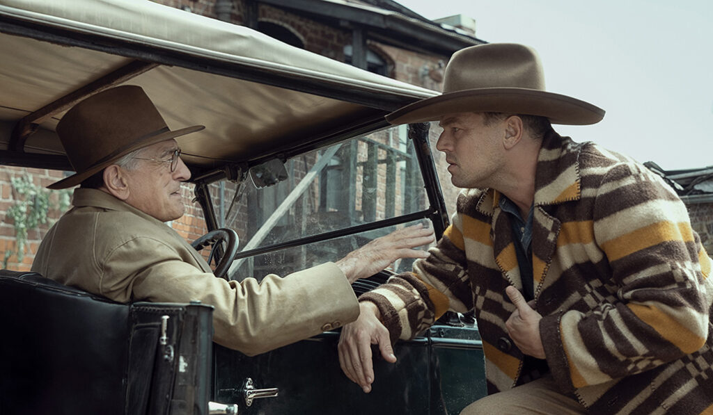 Robert de Niro y Leonardo di Caprio en una escena de 'Los asesinos de la luna'