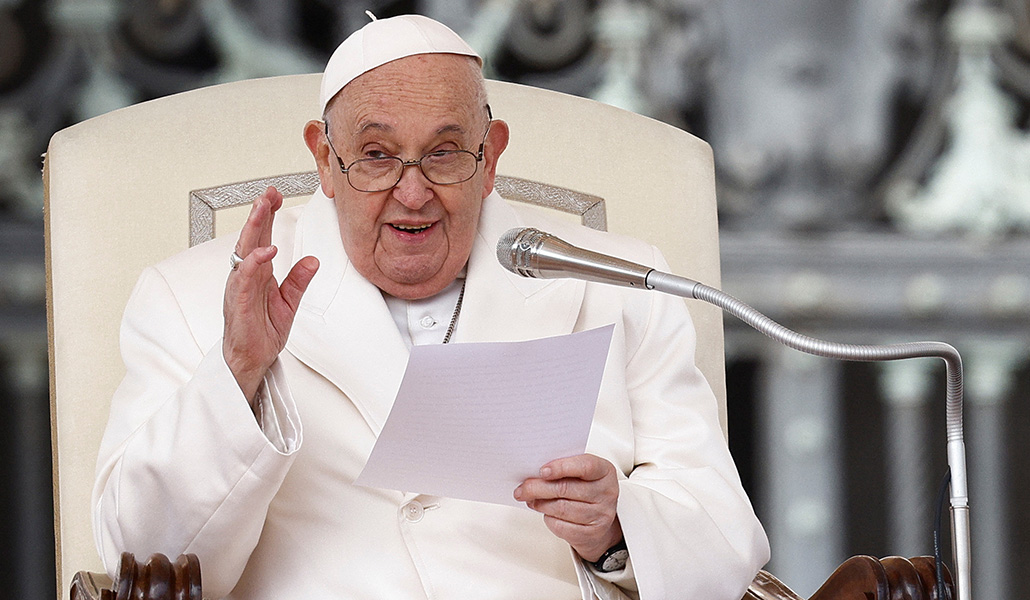 El Papa Francisco durante la audiencia general