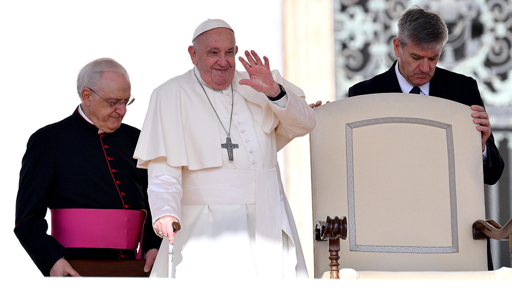 El Papa Francisco en un momento de la audiencia