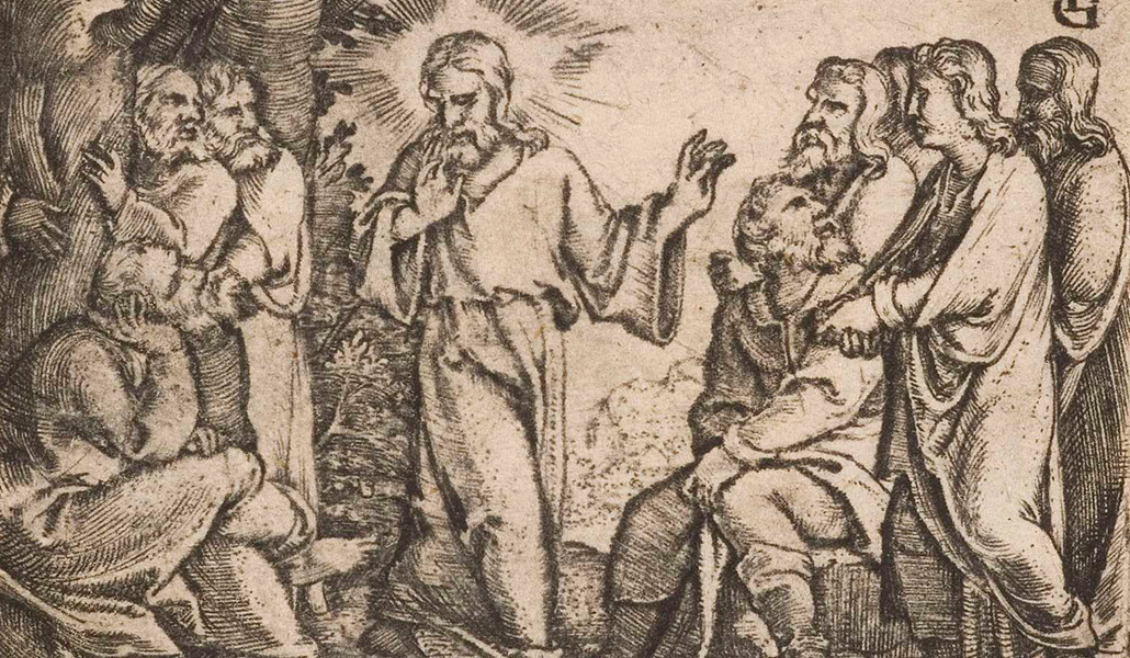 'Cristo con sus discípulos' de Georg Pencz. Herzog Anton Ulrich Museum en Braunschweig (Alemania)