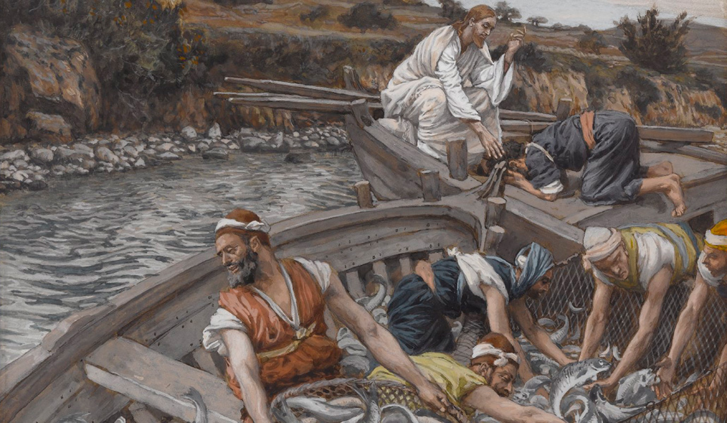 'Pesca milagrosa'. James Tissot. Museo de Brooklyn, Nueva York
