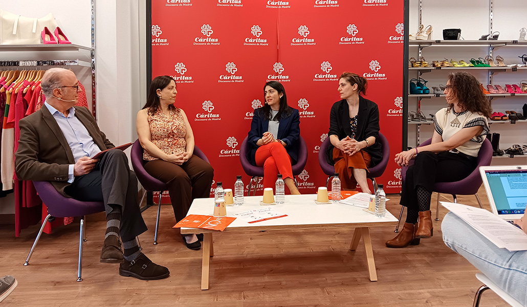 Un momento de la presentación de la campaña en la tienda Moda-re de la calle Embajadores