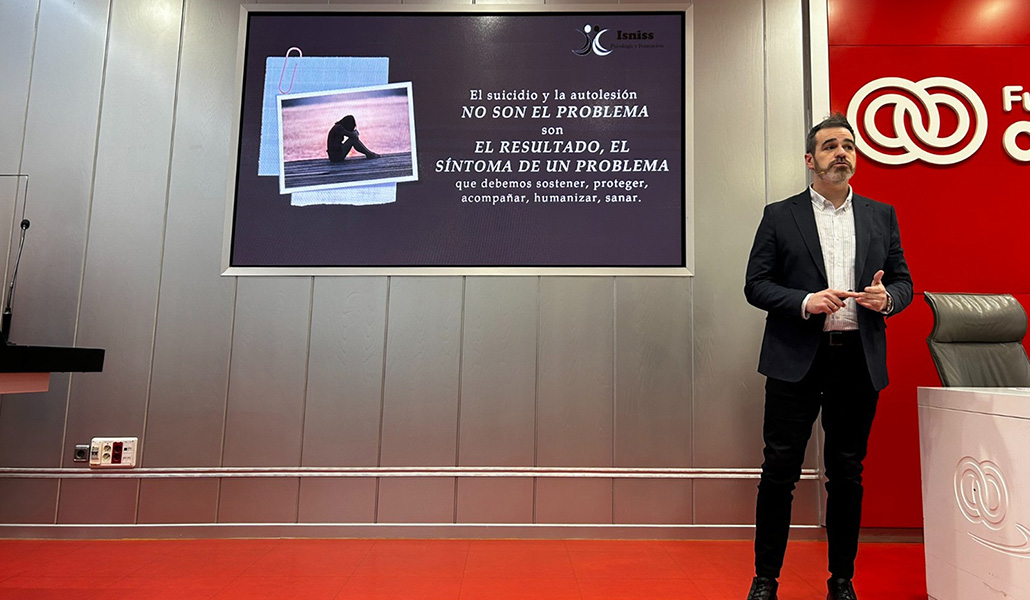 Luis Fernando López Martínez durante su intervención