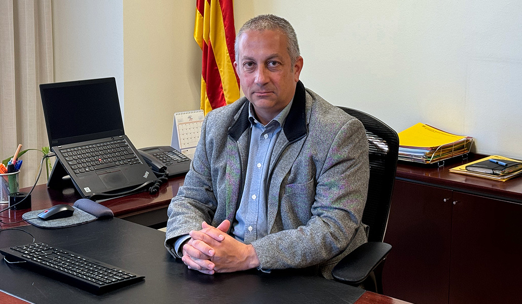 Toni Mora en la sede del CTESC