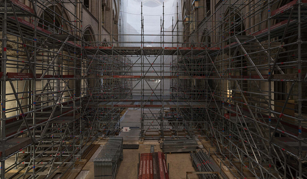 Recreación de las obras en la catedral