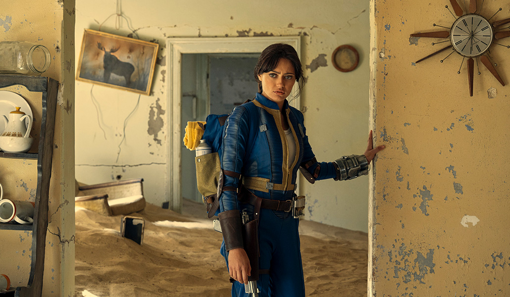 La actriz Ella Purnell es la moradora de los refugios antinucleares