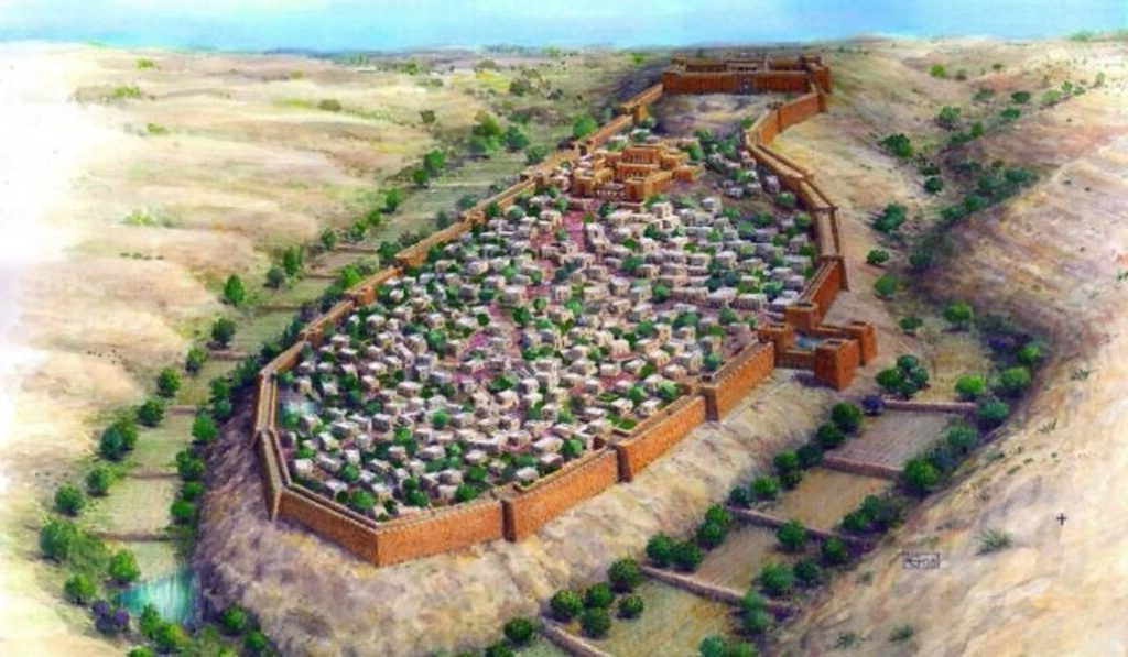 Recreación de cómo sería Jerusalén durante la época del Primer Templo