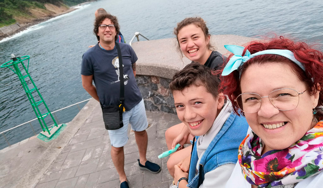 La familia Weigand al completo