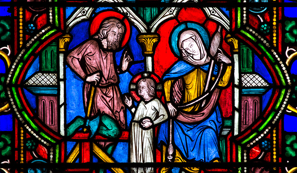 Vidriera de la Sagrada Familia