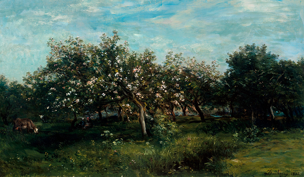 'Flores del manzano'. Charles-François Daubigny French. Metropolitan Museum of Art de Nueva York