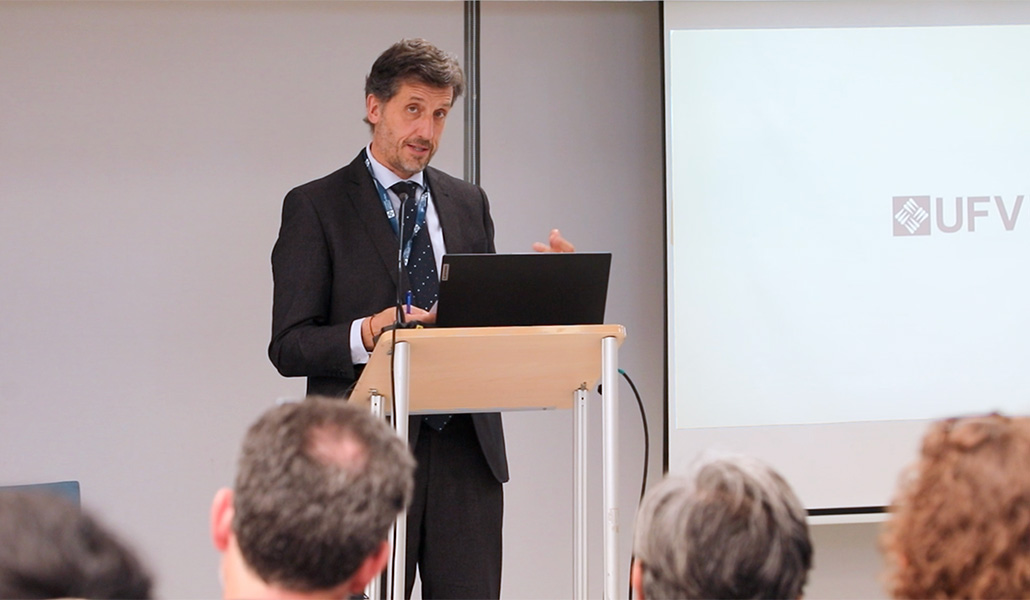 José Ángel Agejas durante el Congreso Razón Abierta sobre Ecología Integral que la Universidad Francisco de Vitoria organiza en Madrid del 10 al 12 de junio