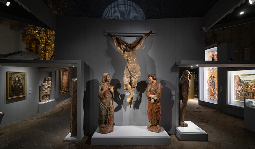 Obras en la exposición de Santiago